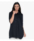 Фото #1 товара Women's 3/4 Sleeve Button-Front Cotton Poplin Shirt Top Tiburon Tunic Icon