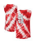 ფოტო #2 პროდუქტის Women's Red St. Louis Cardinals Money Ball Tie-Dye Tank Top