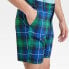 Men's Plaid Golf Shorts 8" - All in Motion Green 40