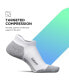 Men's Elite Max Cushion No Show Tab Ankle Socks - Sport Sock with Targeted Compression - New White