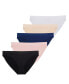 ფოტო #1 პროდუქტის Women's Rosanne 5 Pack Seamless Soft Touch Fabric Brief Panties