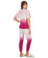 ფოტო #3 პროდუქტის Women's Dip Dye Gradient Yummy Terry Cloth Jogger Pants