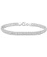 ფოტო #1 პროდუქტის Cubic Zirconia Tennis Bracelet in Sterling Silver