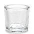Candleholder Transparent Glass 6,5 x 6 x 6,5 cm (12 Units)