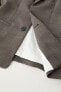 Фото #9 товара Костюмный пиджак premium из смесовой шерсти tessutti piemontesi ZARA