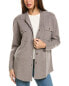 Фото #1 товара Forte Cashmere Doubleknit Cashmere Shacket Women's Grey M