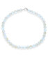 ფოტო #1 პროდუქტის Plain Simple Western Jewelry Changing Transcalent Created Moonstone Round 10MM Bead Strand Necklace For Women Silver Plated Clasp 20 Inch