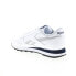 Фото #6 товара Reebok Classic Leather Mens White Leather Lace Up Lifestyle Sneakers Shoes
