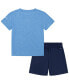 ფოტო #2 პროდუქტის Toddler Boys Dropsets T-shirt and Shorts, 2 Piece Set