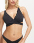 Фото #2 товара ASOS DESIGN Fuller Bust mix and match underwired wrap bikini top in black