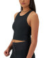 ფოტო #3 პროდუქტის Women's Ribbed Soft Touch Racerback Crop Top