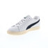 Фото #8 товара Puma Clyde Hairy Suede 39311501 Mens Gray Suede Lifestyle Sneakers Shoes