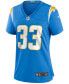 Фото #3 товара Women's Derwin James Powder Blue Los Angeles Chargers Game Jersey