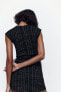 Фото #4 товара Жаккардовое платье с рельефным узором ZARA