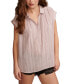 Фото #1 товара Women's Cotton Embroidered Collared Popover Blouse