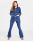 Фото #1 товара Women's Belted Denim Wrap Jacket, Created for Macy's