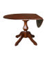 Фото #4 товара 42" Round Dual Drop Leaf Pedestal Table