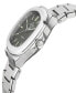 ფოტო #2 პროდუქტის Men's Potente Silver-Tone Stainless Steel Watch 40mm