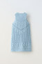 Open knit dress