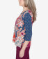 ფოტო #5 პროდუქტის Classic Paisley Patchwork Knotted Crew Neck Top