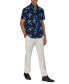 Фото #4 товара Men's Regular-Fit Non-Iron Performance Stretch Floral Button-Down Shirt