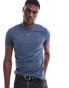 AllSaints Tonic short sleeve crew neck t-shirt in washed blue