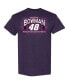 Фото #3 товара Men's Purple Alex Bowman Car T-shirt