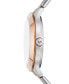 ფოტო #3 პროდუქტის Women's Slim Runway Two-Tone Stainless Steel Bracelet Watch Set 38mm, 2-Piece