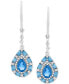 Garnet Teardrop Drop Earrings (1-1/2 ct. t.w.) in Sterling Silver (Also in Blue Topaz, Pink Morganite, Peridot & Citrine)