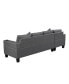 Фото #4 товара L-Shaped Sectional Sofa Set with Chaise Lounge