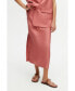 ფოტო #1 პროდუქტის Women's Midi Skirt with Slits