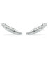 Feather Ear Crawler Earrings in 18k Gold Over Sterling Silver or Sterling Silver