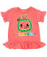 Фото #3 товара Костюм для малышей CoComelon Розовый сет с футболкой Peplum и шортами Hustle