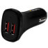 StarTech.com Dual-Port USB Car Charger - 24W/4.8A - Black - Auto - Cigar lighter - 5 V - Black