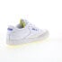 Фото #15 товара Reebok Club C 85 Prince Mens White Leather Lace Up Lifestyle Sneakers Shoes