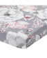 Фото #1 товара Signature Botanical Baby Watercolor Floral Cotton Crib Sheet - Gray