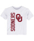 ფოტო #1 პროდუქტის Boys and Girls Toddler White Oklahoma Sooners Big & Bold T-shirt