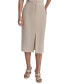 ფოტო #1 პროდუქტის Women's Slit-Front Midi Pencil Skirt