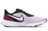 Кроссовки женские легкие Nike REVOLUTION 5 черно-фиолетовые / BQ3207-501 36 - фото #3