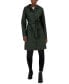 Women's Curve Hooded Belted Waterproof Raincoat