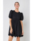 ფოტო #2 პროდუქტის Women's Poplin Corsage Mini Dress