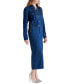 ფოტო #3 პროდუქტის Women's Dakoda Denim Maxi Shirtdress