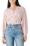 Фото #2 товара Топ Lucky Brand Button Front Clip Dot Burnished Lilac