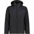 Men's Sports Jacket Campagnolo 3-in-1 With hood Black