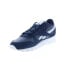 Reebok Classic Leather Mens Blue Suede Lace Up Lifestyle Sneakers Shoes