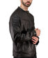 ფოტო #3 პროდუქტის Men's Café Racer Nappa Leather Jacket