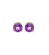 Fine gold-plated stud earrings with amethysts PO/SE00540Y