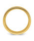 Stainless Steel Yellow IP-plated Brushed 8mm Band Ring