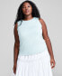Plus Size Ruffle-Trim Tank Top, Created for Macy's
