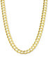 Фото #1 товара Italian Gold 20" Open Curb Link Chain Necklace in Solid 14k Gold